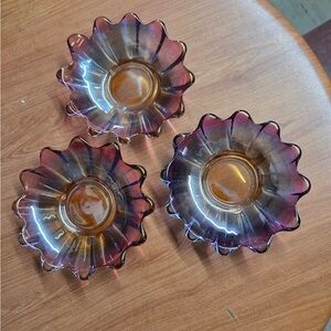 vintage Federal Glass bowls in the Celestial Marigold pattern.selling separately